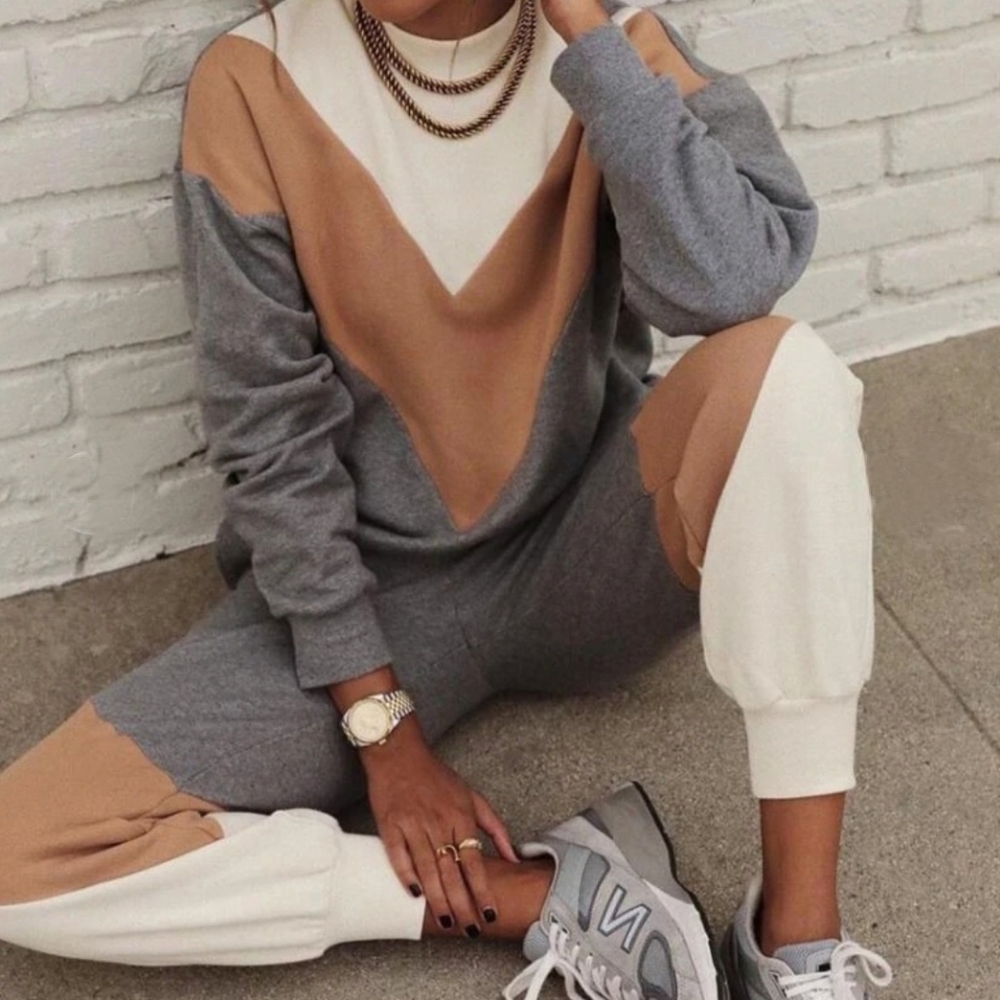 Two piece sweatsuit